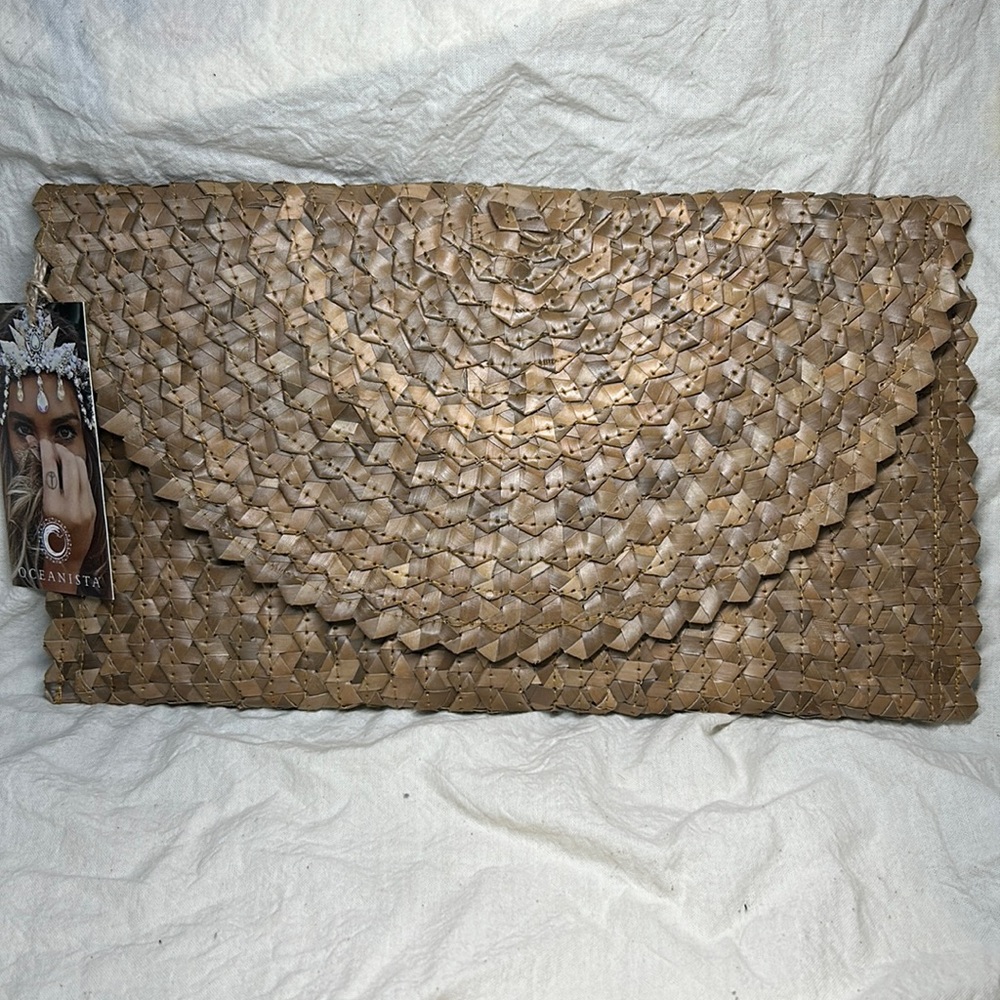 Oceanista Woven Boho Clutch